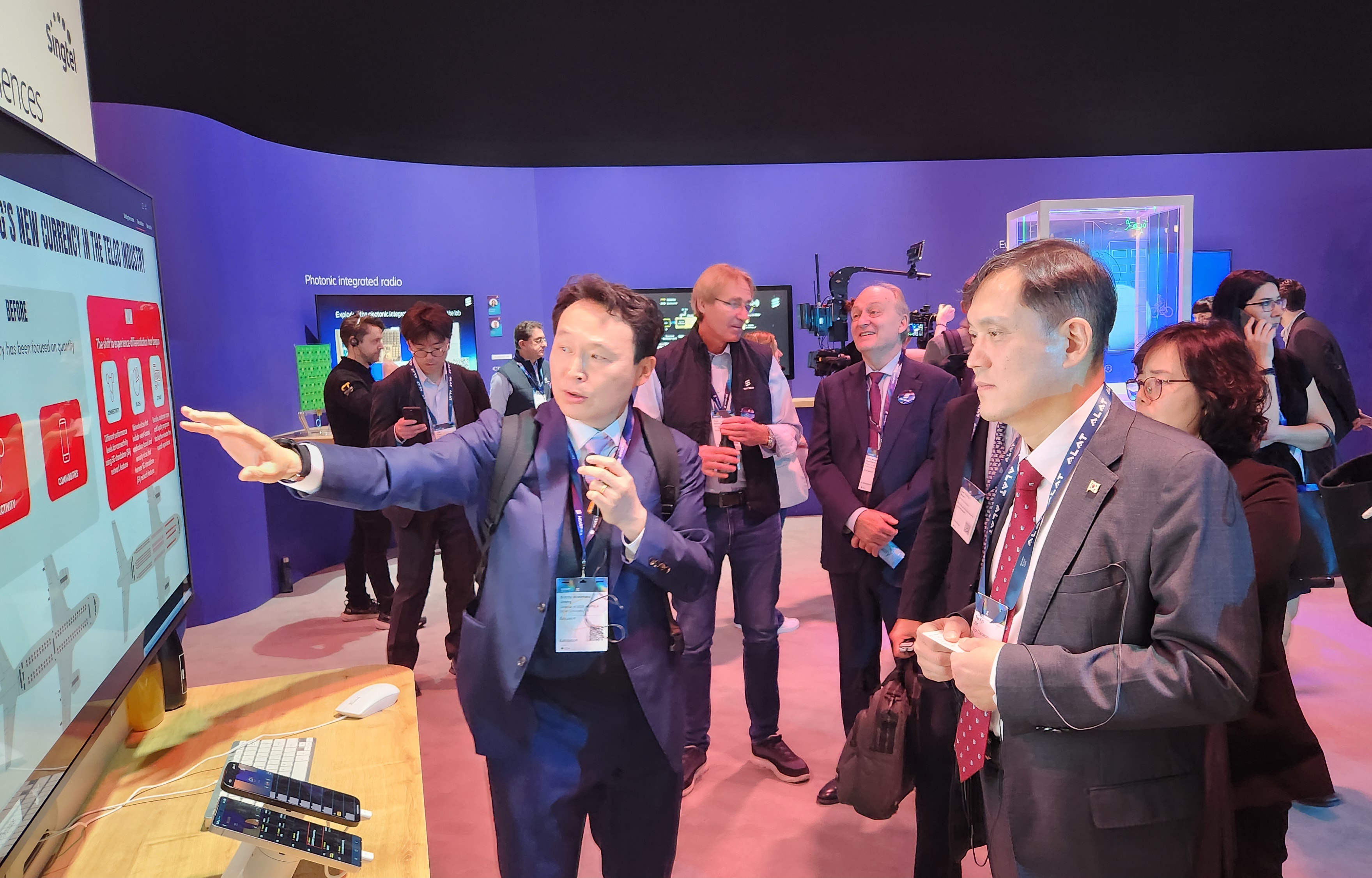 김태규 부위원장, MWC 행사 참관